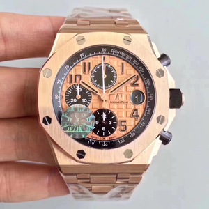 JF Factory uudelleen säätänyt Audemars Piguet P26470st Royal Oak Rose Gold Racing Chronograph Steel Belt