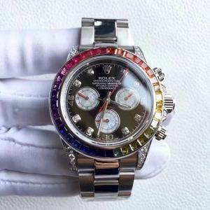 Ei, ei, ei, ei. Rolex Daytona Rainbow Diamond Ring varustettu 7750 monitoiminen kronografi liikkeen 40mm Ei, ei, ei, ei. Rolex Daytona Rainbow Diamond Ring varustettu 7750 monitoiminen kronografi liikkeen 40mm