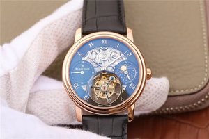 BM-tehtaalla kaiverrettu Blancpain-mestarisarja 00235-3631-55B ruusukulta turbillonin platinakello. BM-tehtaalla kaiverrettu Blancpain-mestarisarja 00235-3631-55B ruusukulta turbillonin platinakello.
