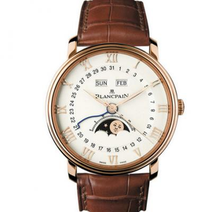 om tehdasvalmisteinen kopio Blancpain VILLERET klassinen sarja 6654-3642-55B miesten mekaaninen kello. om tehdasvalmisteinen kopio Blancpain VILLERET klassinen sarja 6654-3642-55B miesten mekaaninen kello.