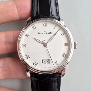 HG Factory Blancpainin klassinen ja tyylikäs Villeret-sarjan suuri päivämäärä-ikkuna katsella alkuun uudelleen säätämistä valkoinen kasvot malli HG Factory Blancpainin klassinen ja tyylikäs Villeret-sarjan suuri päivämäärä-ikkuna katsella alkuun uudelleen säätämistä valkoinen kasvot malli