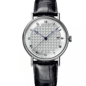 MKS-tehdas Breguet klassinen sarja 5177 miesten automaattinen mekaaninen valkoinen mesh-alligaattorinahka. MKS-tehdas Breguet klassinen sarja 5177 miesten automaattinen mekaaninen valkoinen mesh-alligaattorinahka.