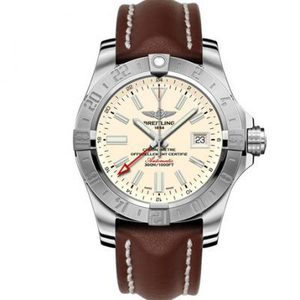 GF Factory Breitling Avenger II A3239011 Maailman Time Watch (Avenger II GMT) Beige Valkoinen Kasvot GF Factory Breitling Avenger II A3239011 Maailman Time Watch (Avenger II GMT) Beige Valkoinen Kasvot