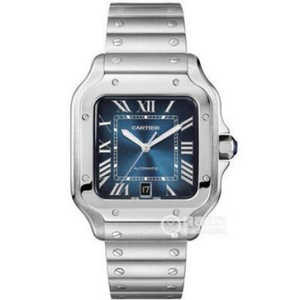 BV Cartier uusi Santos WSSA0013 (miesten suuri koko) Kotelo: 316-materiaalivalinta suuri sininen kellotaulu. BV Cartier uusi Santos WSSA0013 (miesten suuri koko) Kotelo: 316-materiaalivalinta suuri sininen kellotaulu.
