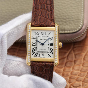 Cartier-tankkisarja W5200027 kellokellon koko 31x41mm miesten vyön mekaaninen kello Cartier-tankkisarja W5200027 kellokellon koko 31x41mm miesten vyön mekaaninen kello