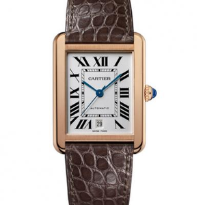 Cartier-tankkisarja W5200026 kellokellon koko 31x41mm miesten vyövyön mekaaninen kello. Cartier-tankkisarja W5200026 kellokellon koko 31x41mm miesten vyövyön mekaaninen kello.