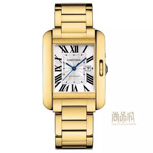 Cartier-tankkisarja 18 k kultaa kaksikäsistä puoliautomaattista mekaanista kelloa miehille. Cartier-tankkisarja 18 k kultaa kaksikäsistä puoliautomaattista mekaanista kelloa miehille.