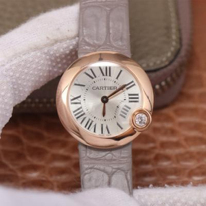 Cartier Ballon Blanc de Cartier -sarja, 30 mm: n naistenkello, kvartsiliikevyökello Cartier Ballon Blanc de Cartier -sarja, 30 mm: n naistenkello, kvartsiliikevyökello