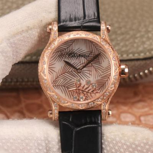 Chopard HAPPYSPORT-sarjan naiset katsella Happy diamond-sarjan hyvät katsella nahkahihna automaattinen mekaaninen liike Chopard HAPPYSPORT-sarjan naiset katsella Happy diamond-sarjan hyvät katsella nahkahihna automaattinen mekaaninen liike