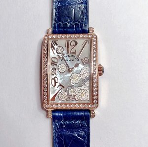 Franck Muller LONG ISLAND Long Island sarja kauneimmista naisten kvartsi vyö neliön katsella emali maalattu Franck Muller LONG ISLAND Long Island sarja kauneimmista naisten kvartsi vyö neliön katsella emali maalattu