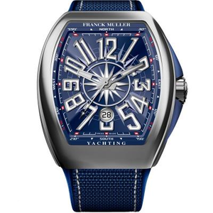 Franck Muller FM Vanguard Yachting V45? Venesarja 44x54 mm1., Nahkahihna,. Franck Muller FM Vanguard Yachting V45? Venesarja 44x54 mm1., Nahkahihna,.