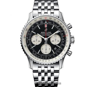GF Factory Breitling Aviation Chronograph 1 B01 Chronograph, miesten automaattinen mekaaninen chronograph, valkoinen levy, teräsbändi GF Factory Breitling Aviation Chronograph 1 B01 Chronograph, miesten automaattinen mekaaninen chronograph, valkoinen levy, teräsbändi