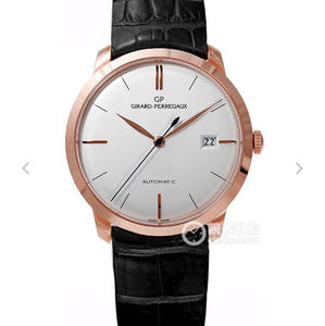 FK Girard Perregaux 1966 -sarja 49525-52-131-BK6A miesten mekaaninen kello ruusukulta valkoinen kilpi FK Girard Perregaux 1966 -sarja 49525-52-131-BK6A miesten mekaaninen kello ruusukulta valkoinen kilpi