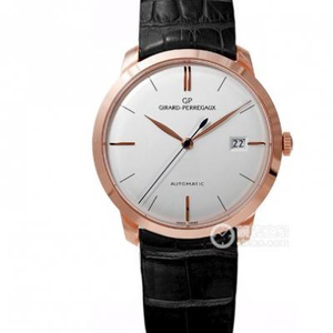 FK Girard Perregaux 1966 Series 49525 Miesten mekaaninen katsella rose kulta valkoinen levy FK Girard Perregaux 1966 Series 49525 Miesten mekaaninen katsella rose kulta valkoinen levy