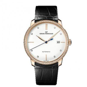 FK Girard Perregaux 1966 -sarja 49525 miesten mekaaninen kello ruusukulta valkoinen levy timanttipainos FK Girard Perregaux 1966 -sarja 49525 miesten mekaaninen kello ruusukulta valkoinen levy timanttipainos