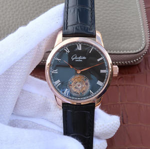 Glashütte Alkuperäinen senaattori sarja 94-11-01-01-04 True Tourbillon Watch Rose Gold Musta Pinta. Glashütte Alkuperäinen senaattori sarja 94-11-01-01-04 True Tourbillon Watch Rose Gold Musta Pinta.