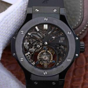 Hublot Hublot Big Bang Hollow Tourbillon täynnä timantteja tapauksessa kumihihna automaattinen mekaaninen miesten katsella Hublot Hublot Big Bang Hollow Tourbillon täynnä timantteja tapauksessa kumihihna automaattinen mekaaninen miesten katsella