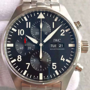IWC IW377709 -pilottisarja; ASIA7750 automaattinen mekaaninen liike miesten katsella IWC IW377709 -pilottisarja; ASIA7750 automaattinen mekaaninen liike miesten katsella