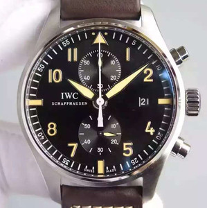 IWC ohjaaja Spitfire taistelija, 7750 mekaaninen automaattinen mekaaninen liike mies katsella IWC ohjaaja Spitfire taistelija, 7750 mekaaninen automaattinen mekaaninen liike mies katsella