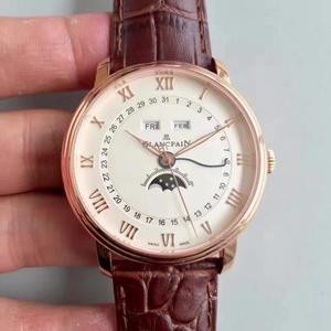 Vuoden lopussa Juxian JB Blancpain Classic Series 6654-1127-55B automaattinen mekaaninen liike miesten watch belt watch Vuoden lopussa Juxian JB Blancpain Classic Series 6654-1127-55B automaattinen mekaaninen liike miesten watch belt watch