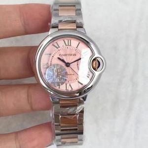 JF uusi tuote CARTIER Cartier sininen ilmapallo sarja keskipitkällä 33MM 1:1 kuori holkki varustettu tuotu mekaaninen liike JF uusi tuote CARTIER Cartier sininen ilmapallo sarja keskipitkällä 33MM 1:1 kuori holkki varustettu tuotu mekaaninen liike