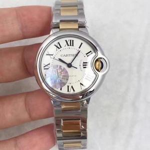 JF uusi tuote CARTIER Cartier sininen ilmapallo sarja keskipitkällä 33MM 1:1 kuori holkki varustettu tuotu mekaaninen liike JF uusi tuote CARTIER Cartier sininen ilmapallo sarja keskipitkällä 33MM 1:1 kuori holkki varustettu tuotu mekaaninen liike