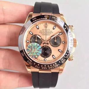Uusi JF Daytona Rolex "Tape Edition" Cosmograph Daytona-sarjan V2 Edition Rose Gold Shell keraaminen rengas Uusi JF Daytona Rolex "Tape Edition" Cosmograph Daytona-sarjan V2 Edition Rose Gold Shell keraaminen rengas