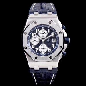 Tuottanut JF tehdas Audemars Piguet AP26470ST 42mm halkaisija sininen kumikahva sininen sininen nahka alkuperäinen versio on sama Tuottanut JF tehdas Audemars Piguet AP26470ST 42mm halkaisija sininen kumikahva sininen sininen nahka alkuperäinen versio on sama