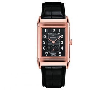 Jaeger-LeCoultre Q3732470 Reverso katsella musta kasvot nousi kultaa kaksi käsi puolineutraali mekaaninen katsella. Jaeger-LeCoultre Q3732470 Reverso katsella musta kasvot nousi kultaa kaksi käsi puolineutraali mekaaninen katsella.