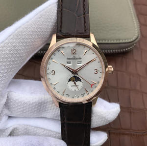 Jaeger-LeCoultre Moon Phase Master 1558420, 2017 uusin monitoiminen automaattinen mekaaninen miesten kello Jaeger-LeCoultre Moon Phase Master 1558420, 2017 uusin monitoiminen automaattinen mekaaninen miesten kello