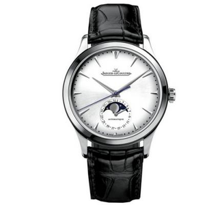 ZF Factory Jaeger-LeCoultre Master Series 1368420 miesten mekaaninen kellot kuun vaihe toiminto (valkoinen kasvojen leveys) Uusin versio alkuun jäljennöksiä.