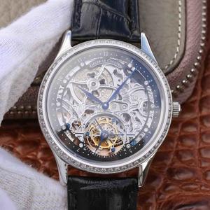 LH Jääkäri-LeCoultre Master-sarja Tourbillon Automaattinen liike Hollow Diamond Rose Gold Miesten Watch LH Jääkäri-LeCoultre Master-sarja Tourbillon Automaattinen liike Hollow Diamond Rose Gold Miesten Watch