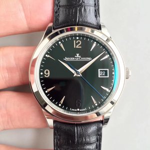 Uudelleen kaiverrettu JL Jaeger-LeCoultre Master -sarjan automaattinen mekaaninen miesten kello Entry-level-malli musta kasvot