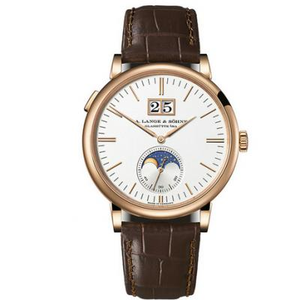 GF Lange SAXONIA MOON PHASE Saxon -sarja 384.032 Suuri kalenterikuukauden kuun vaiheen miesten mekaaninen kello. GF Lange SAXONIA MOON PHASE Saxon -sarja 384.032 Suuri kalenterikuukauden kuun vaiheen miesten mekaaninen kello.