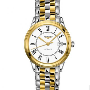 YC Longines army flag series L4.874.3.21.7 YC Gold Miesten automaattinen mekaaninen teräs bändi kultakello roomalaiset numerot