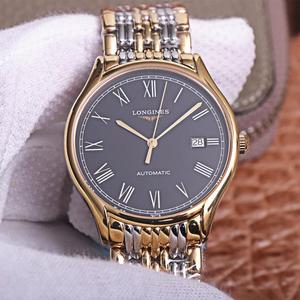 Kymmenen kuukauden kekseliäisyydellä kestävä Longines-upea sarja L4.921.4, erittäin ohut teräsnauhallinen miesten kello, ruusukulta ja valkoiset kasvot Kymmenen kuukauden kekseliäisyydellä kestävä Longines-upea sarja L4.921.4, erittäin ohut teräsnauhallinen miesten kello, ruusukulta ja valkoiset kasvot