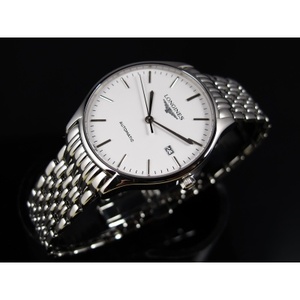 Longines Longines katsella upea sarja automaattinen mekaaninen miesten kello L4.821.4.18.6 valkoiset kasvot Sveitsin liike. Longines Longines katsella upea sarja automaattinen mekaaninen miesten kello L4.821.4.18.6 valkoiset kasvot Sveitsin liike.