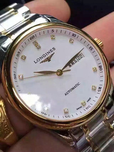 [Vain parhaat mallit] Longines LONGINES master-sarjan valkoinen teräs välillä kulta automaattinen mekaaninen miesten katsella, ikuisesti klassinen