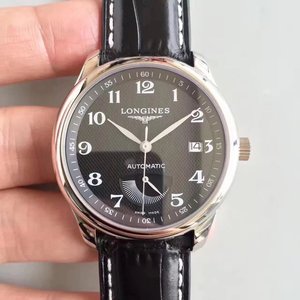 EF Factory Longines Master L2.708.4.78.3 -sarjan mustan kasvon miesten mekaaninen kellon kineettinen energianäyttö. EF Factory Longines Master L2.708.4.78.3 -sarjan mustan kasvon miesten mekaaninen kellon kineettinen energianäyttö.