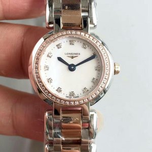 Longines Heart and Moon -sarjan naisten mekaaninen kello nousi kultaa timantteja Longines Heart and Moon -sarjan naisten mekaaninen kello nousi kultaa timantteja