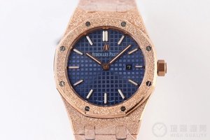 OM uusin mestariteos Audemars Piguet AP Royal Oak-sarjan "frost gold" katsella Sveitsin kvartsi liikkuvuutta hyvät katsella OM uusin mestariteos Audemars Piguet AP Royal Oak-sarjan "frost gold" katsella Sveitsin kvartsi liikkuvuutta hyvät katsella