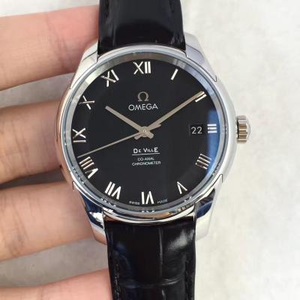 Omega De ville-sarja 431.13.41.21.02.001 Mekaaninen miesten watch teräs tapauksessa musta pinta