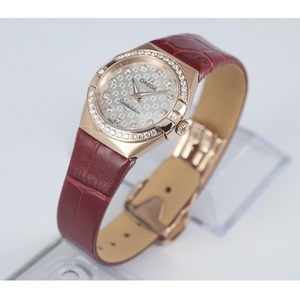 Omega Constellation Double Eagle-sarjan Diamond 18K Rose Gold Ladies Quartz Watch Sveitsin alkuperäinen kvartsiliike Hong Kong assembly. Omega Constellation Double Eagle-sarjan Diamond 18K Rose Gold Ladies Quartz Watch Sveitsin alkuperäinen kvartsiliike Hong Kong assembly.