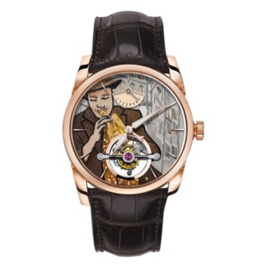 JB Parmigiani Fleurier TONDA -sarjan PFS251 -malli, varustettu todellisella turbillonin manuaalisella käämityksellä tapahtuvalla mekaanisella liikkeellä, nahkahihna Miesten kello JB Parmigiani Fleurier TONDA -sarjan PFS251 -malli, varustettu todellisella turbillonin manuaalisella käämityksellä tapahtuvalla mekaanisella liikkeellä, nahkahihna Miesten kello