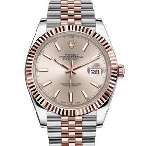n tehdas Rolex Datejust sarja 126331 jauhe levy kulta versio katsella aitoa kultaa päällystetty mekaaninen katsella.