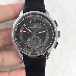 GP Girard Perregaux 1966-sarjan Dual Time Zone Watch Gold Case Gray Surface GMT ja kalenteritoiminnot ovat saatavilla TF tehdas tuotettu Automaattinen mekaaninen liike GP Girard Perregaux 1966-sarjan Dual Time Zone Watch Gold Case Gray Surface GMT ja kalenteritoiminnot ovat saatavilla TF tehdas tuotettu Automaattinen mekaaninen liike