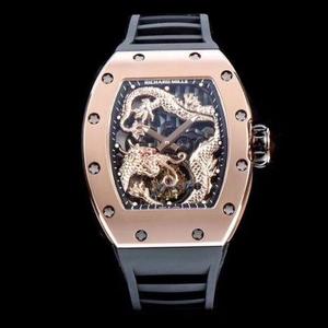TW tehdas RICHARD MILLE hallinnoi RM057 Jackie Chan Panlong tourbillon katsella! Käytä rohkeasti uusia suorituskykymateriaaleja TW tehdas RICHARD MILLE hallinnoi RM057 Jackie Chan Panlong tourbillon katsella! Käytä rohkeasti uusia suorituskykymateriaaleja