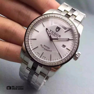Boutique-Tudor Tudor? Jun Jue -sarjan miesten mekaaninen kellovalkoinen timantti Boutique-Tudor Tudor? Jun Jue -sarjan miesten mekaaninen kellovalkoinen timantti