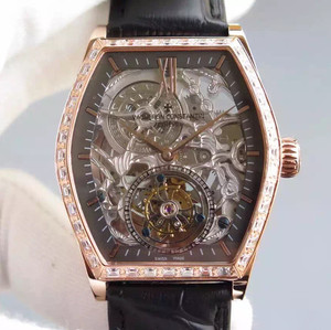 Vacheron Constantin (Malta-sarjan ontto tourbillon) tyyli mekaaninen miesten katsella Vacheron Constantin (Malta-sarjan ontto tourbillon) tyyli mekaaninen miesten katsella