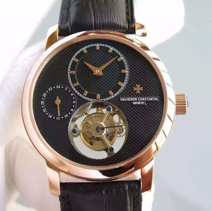 Vacheron Constantinin todellinen tourbillon-sarjan mekaaninen miesten kello 24 tunnin näyttö vasemmalla Vacheron Constantinin todellinen tourbillon-sarjan mekaaninen miesten kello 24 tunnin näyttö vasemmalla